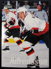 1996 Upper Deck Be A Player Rookie Quotebook Daniel Alfredsson #171 Senators